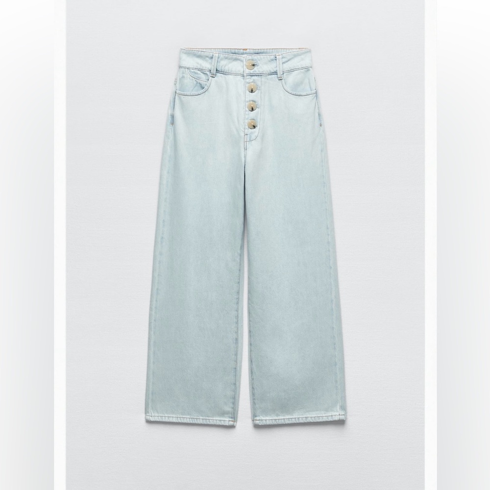 NEW Zara - high rise, straight leg, cropped jeans. Never worn